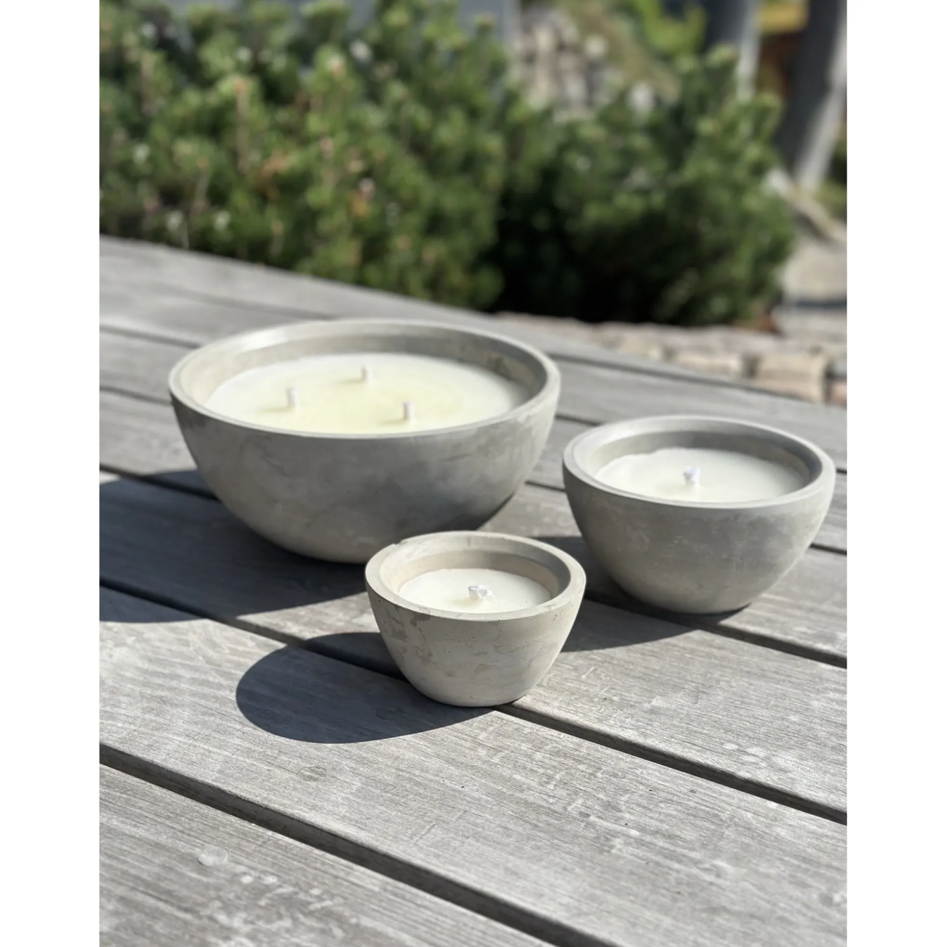 GARDEN LIFE UDENDØRS STEARINLYS BETON GRÅ Ø17,8XH10,6 CM