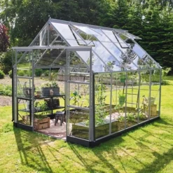 HALLS ICON 8 DRIVHUS EKSKL. SOKKEL 3 MM DELT GLAS ALU 8,1 M2