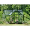 HALLS ICON 6 GARDENHOUSE EKSKL. SOKKEL HÆRDET GLAS GRØN 8,6 M2