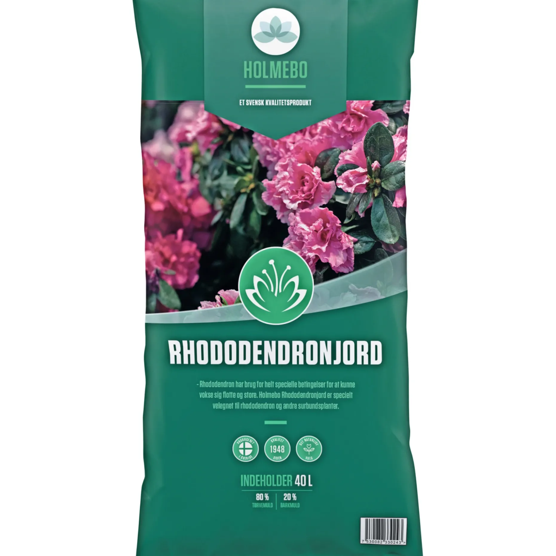 HOLMEBO 60 POSER Á 40 LTR RHODODENDRON JORD 2400 L