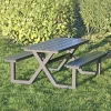 HORTUS X-MODEL 801-090 BØRN BORDBÆNKESÆT SORT