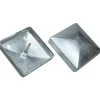 KOKILLE CAP 76 STOLPEHAT ALUMINIUM GRÅ 76 X 76 MM