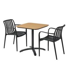 OUTRIUM FARO/MURCIA BORD + 2 STOLE CAFESÆT SORT