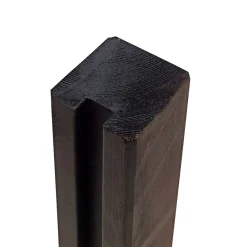 PLUS PROFILSTOLPE M/1 SPOR TRYKIMP. GRUNDMALET SORT 9 X 9 X 268 CM