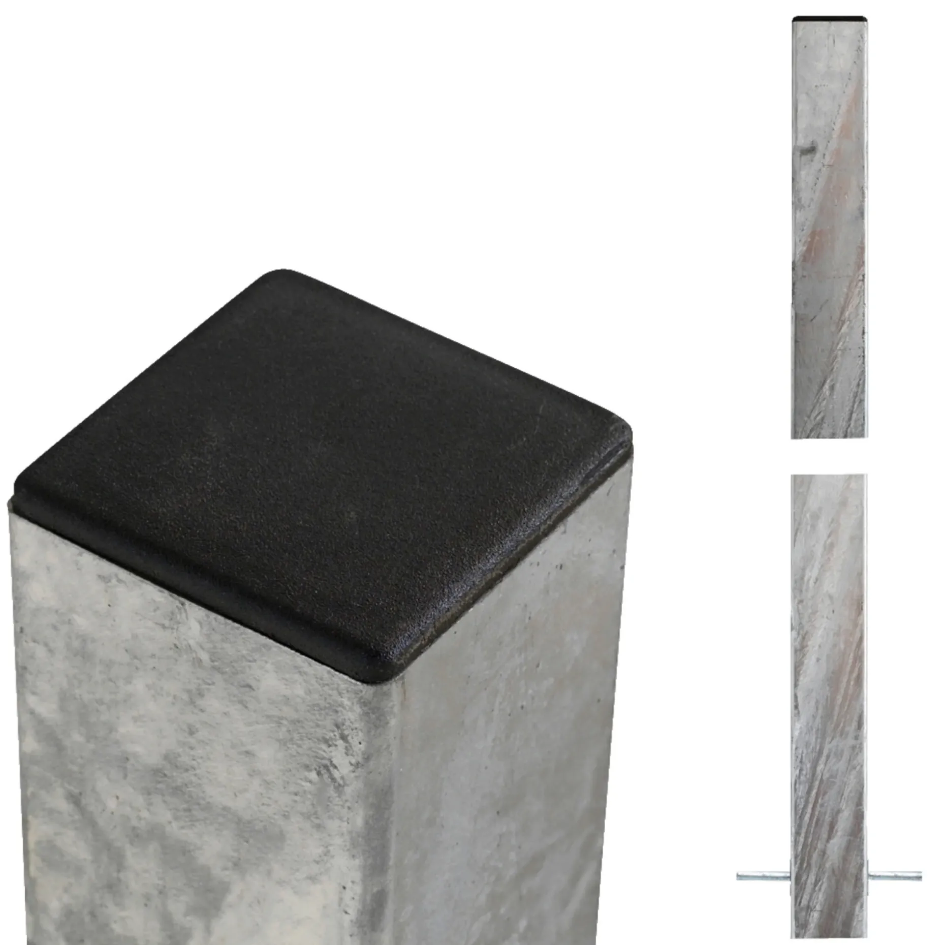 PLUS STÅLSTOLPE VARMGALVANISERET STÅL 8 X 8 X 268 CM