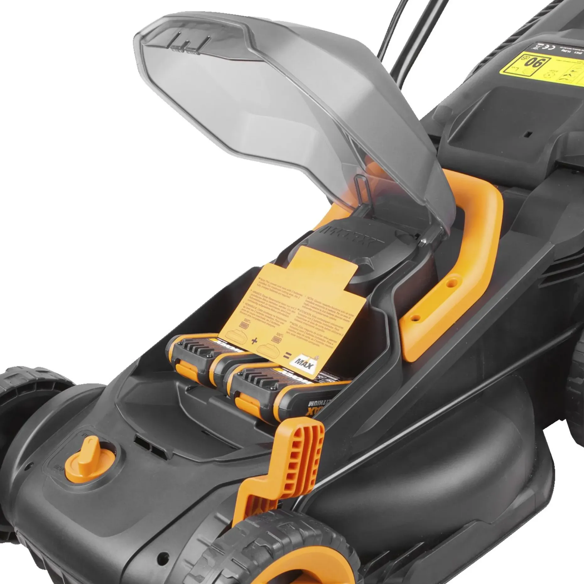 WORX WG779E.1 PLÆNEKLIPPER AKKU 20V MED BATTERI OG LADER